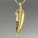 Estate T&Co. 18K Y Gold Angela Cummings Feather Pendant - Walter Bauman Jewelers