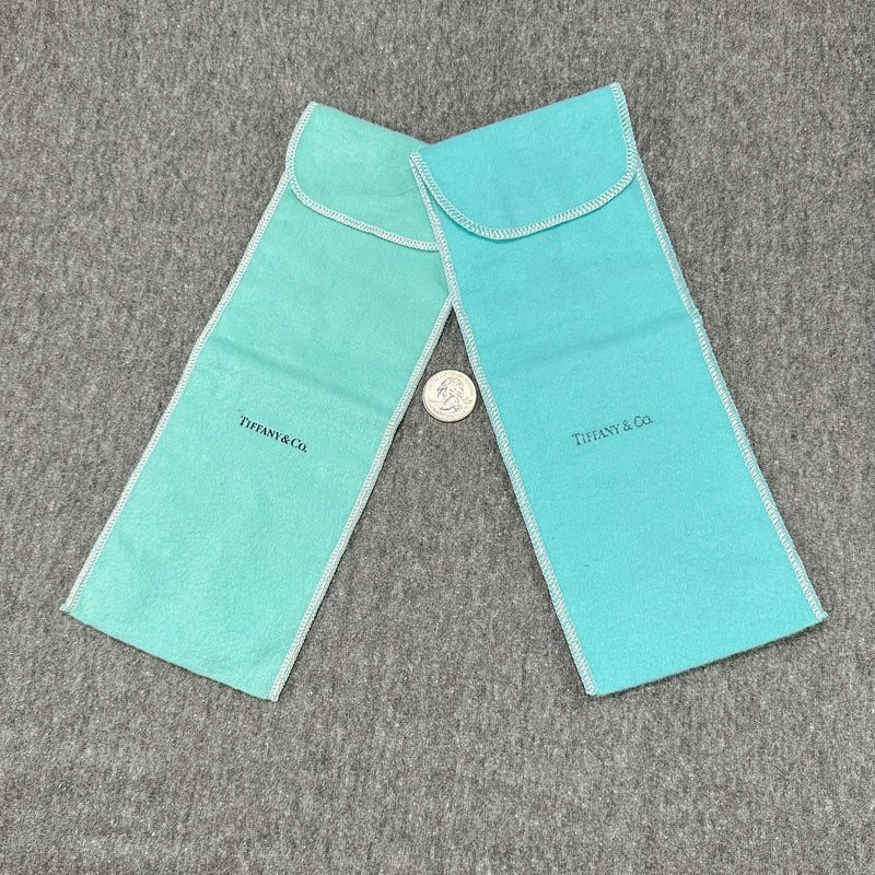 Estate T&Co. Set of 2 Fold Over Dust Pouches (Empty) - Walter Bauman Jewelers