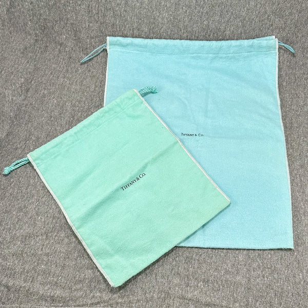 Estate T&Co. Set of 2 Large & XL Drawstring Pouches (Empty) - Walter Bauman Jewelers