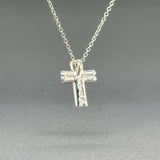 Estate Tiffany & Co. 18K W Gold Diamond Tenderness Cross Pendant - Walter Bauman Jewelers