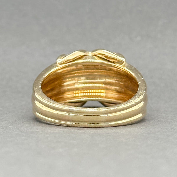 Estate Tiffany & Co. 18K Y Gold 0.39cttw G/SI1 Diamond 1990 X Ring - Walter Bauman Jewelers