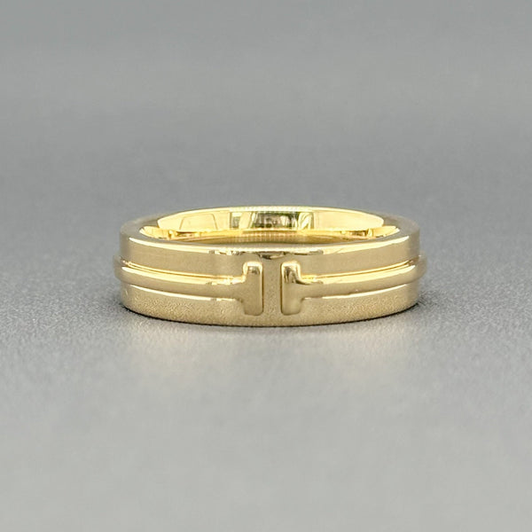 Estate Tiffany & Co. 18K Y Gold T 5.5mm Ring - Walter Bauman Jewelers