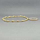 Estate Tiffany & Co 18K Y Gold Teardrop Link Bracelet - Walter Bauman Jewelers