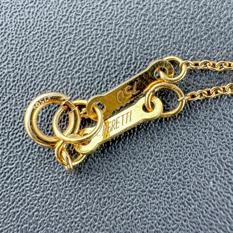 Estate Tiffany & Co. Elsa Peretti 18K Y Gold “P” Initial Pendant - Walter Bauman Jewelers