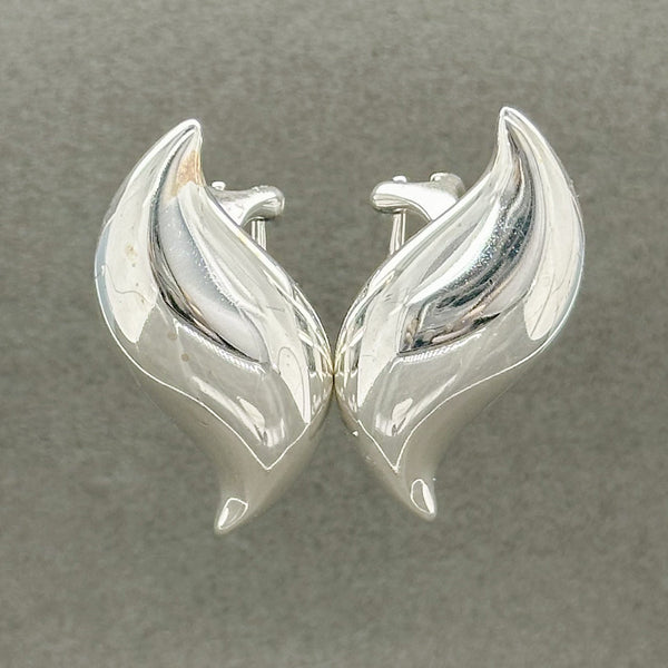 Estate Tiffany & Co. Elsa Peretti SS Feather Ear Clips - Walter Bauman Jewelers