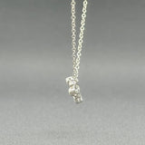 Estate Tiffany & Co Platinum Enchant Flower 0.14cttw G-H/VS2 Diamond Pendant - Walter Bauman Jewelers