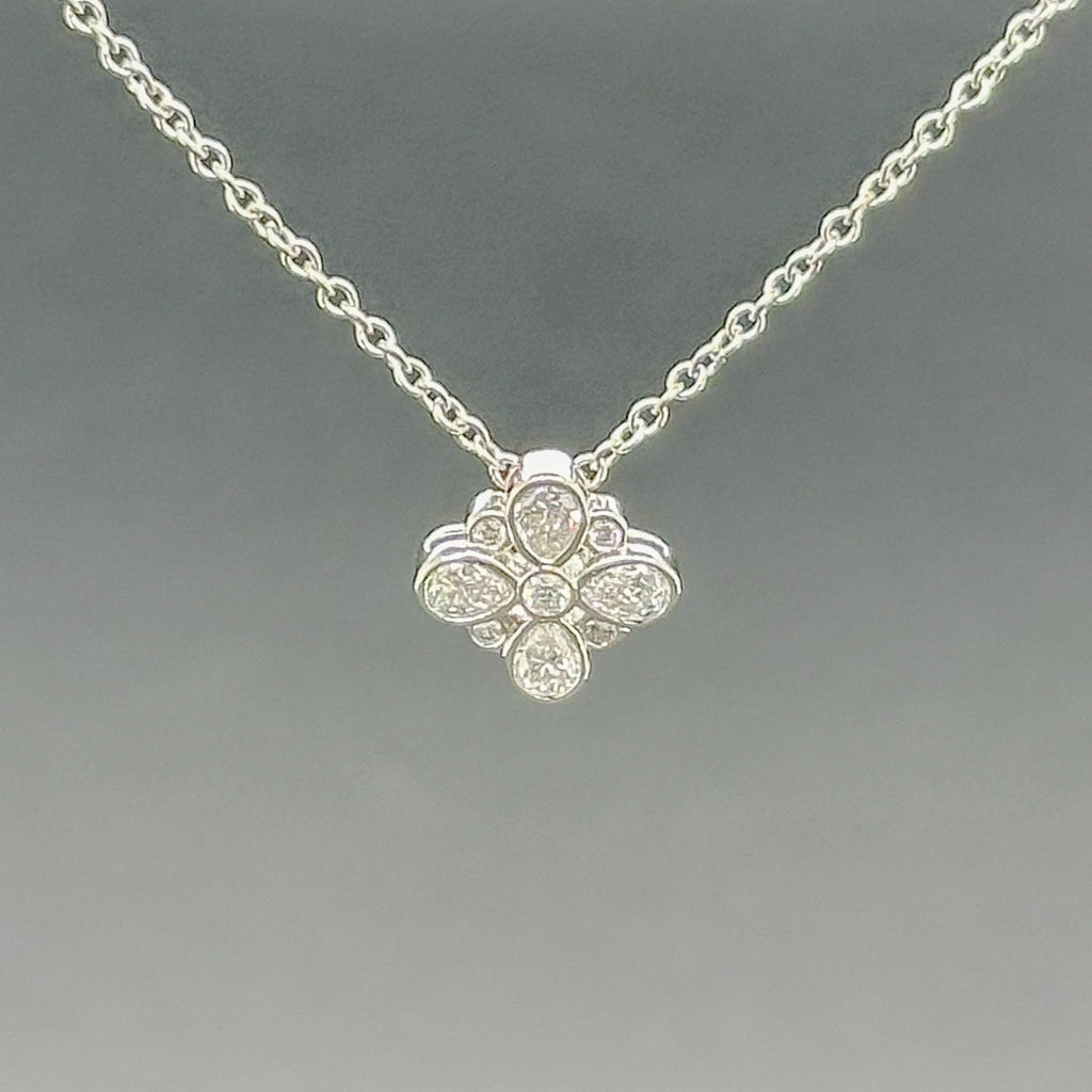 Tiffany & Co. | Jewelry | Rare Tiffany Co Silver Hibiscus Flower Pendant  Necklace 6 | Poshmark