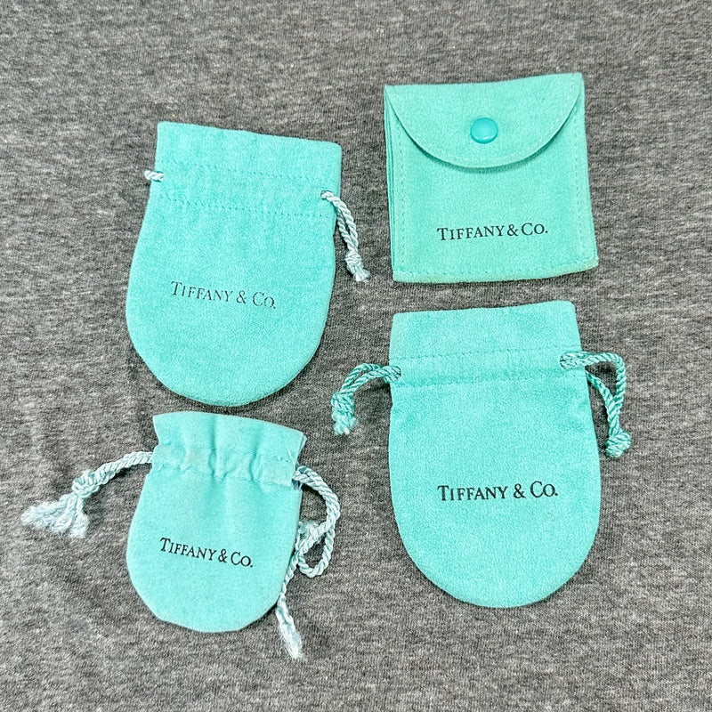 Estate Tiffany & Co Set of 4 Pouches EMPTY - Walter Bauman Jewelers