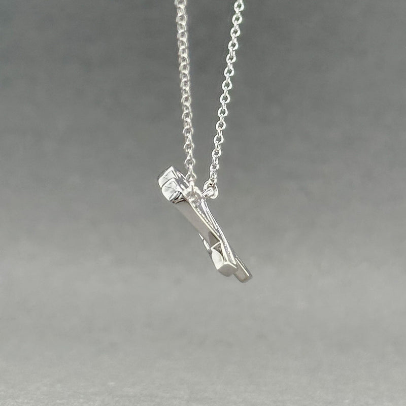Estate Tiffany & Co. SS 0.13cttw G-H/VS1 Diamond Loving Heart Pendant - Walter Bauman Jewelers