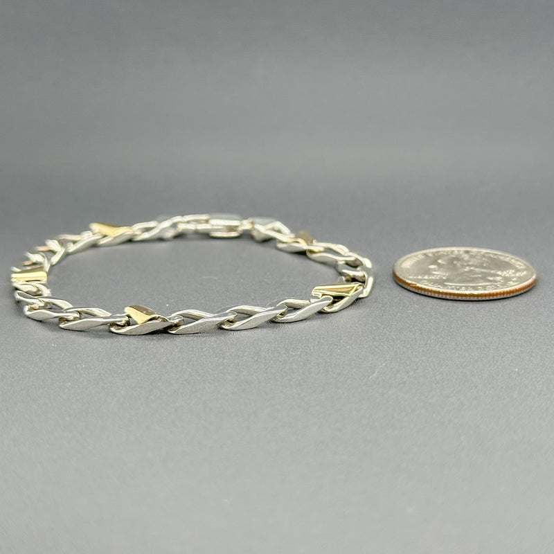Estate Tiffany & Co. SS 18 Vintage Curb Link Bracelet - Walter Bauman Jewelers