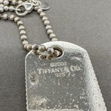Estate Tiffany & Co. SS Coin Edge Dogtag Pendant | Walter