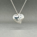 Estate Tiffany & Co. SS Elsa Peretti Full Heart Pendant - Walter Bauman Jewelers