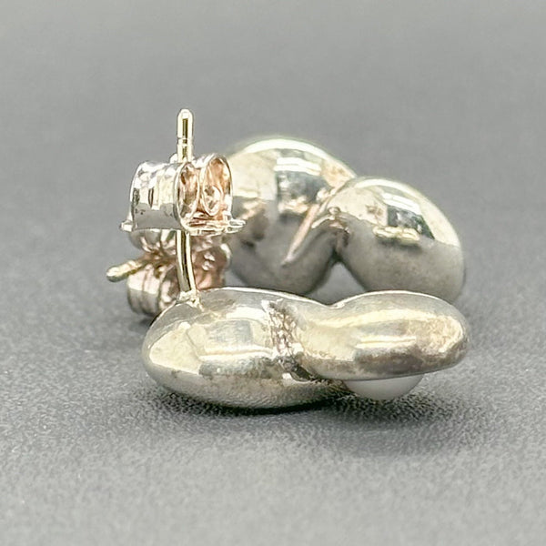Estate Tiffany & Co. SS Pearl Infinity Stud Earrings - Walter Bauman Jewelers