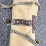 Estate Tiffany & Co. Vintage 12 Slot Fish Forks Roll - Walter Bauman Jewelers