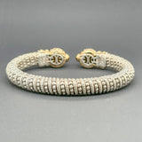 Estate Vahan SS 14 0.14cttw G-H/VS2-SI1 Diamond Cuff Bracelet - Walter Bauman Jewelers