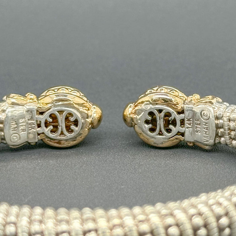 Estate Vahan SS 14 0.14cttw G-H/VS2-SI1 Diamond Cuff Bracelet - Walter Bauman Jewelers