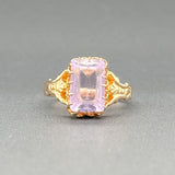 Estate Victorian 10K R Gold 3.51ct Amethyst Ring - Walter Bauman Jewelers