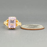 Estate Victorian 10K R Gold 3.51ct Amethyst Ring - Walter Bauman Jewelers