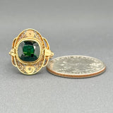 Estate Victorian 21K R Gold 2.54ct Diopside Ring - Walter Bauman Jewelers