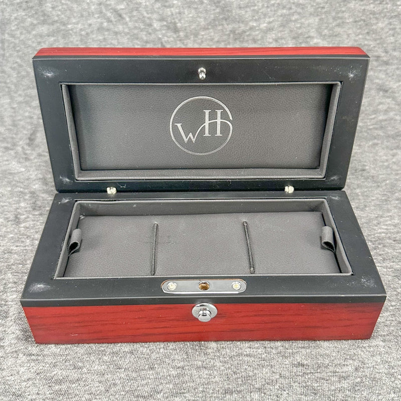 Estate William Henry Wood Display Box Spearpoint Atlas EMPTY 17 - Walter Bauman Jewelers