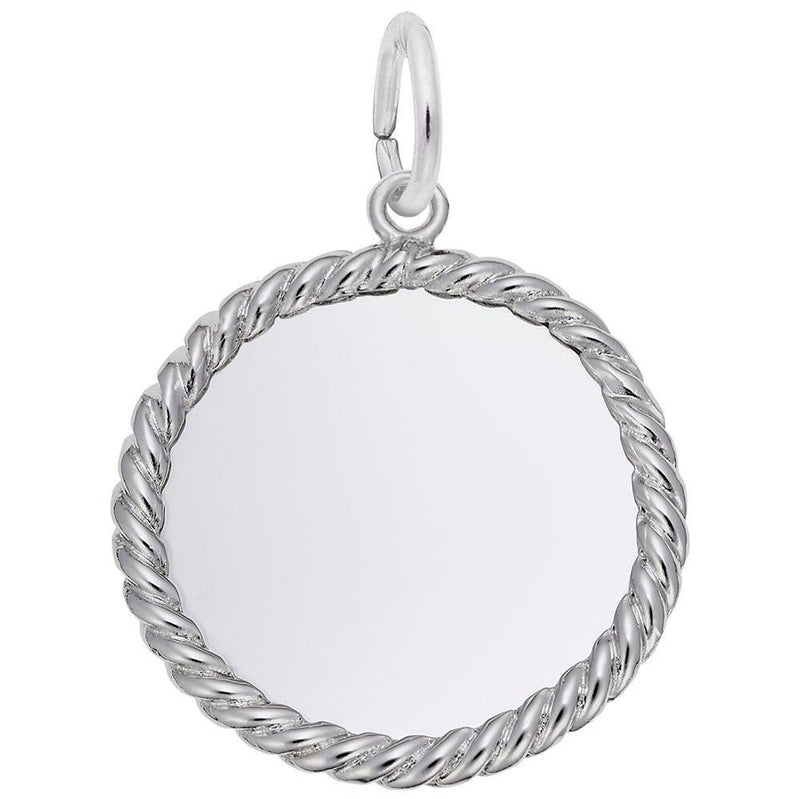 Extra Small Rope Disc Charm - Walter Bauman Jewelers
