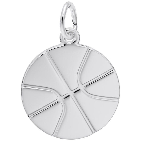 Flat Basketball Charm - Walter Bauman Jewelers