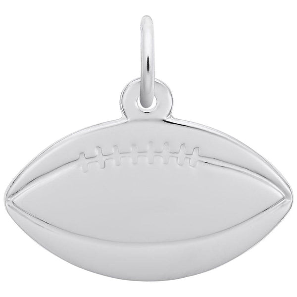 Flat Football Charm - Walter Bauman Jewelers