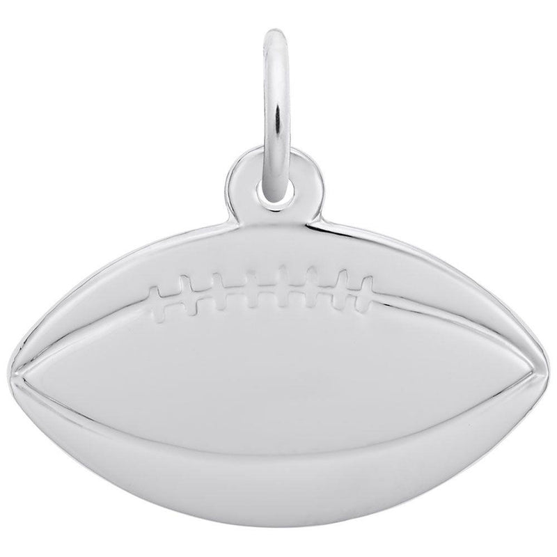 Flat Football Charm - Walter Bauman Jewelers