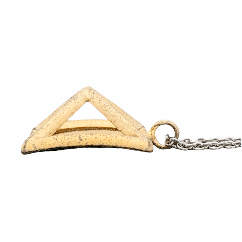 Frederic Duclos YGP SS Pyramid Pendant - Walter Bauman Jewelers