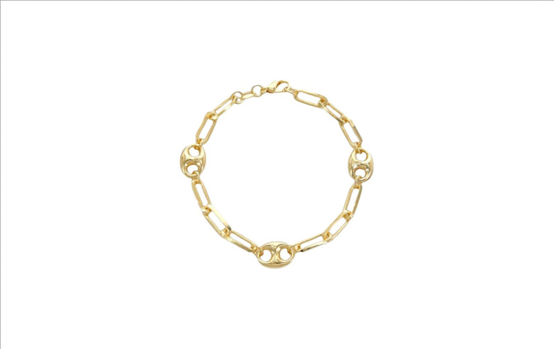 Gold Filled Mariner Paperclip Link Bracelet - Walter Bauman Jewelers
