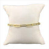Gold Plated Sterling Silver 4.6mm Paperclip Bracelet - Walter Bauman Jewelers