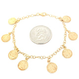 GP Sterling Silver 8 Coin Bracelet - Walter Bauman Jewelers