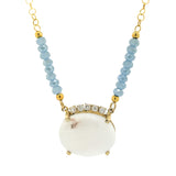 GP Sterling Silver White & Blue Quartz Necklace - Walter Bauman Jewelers