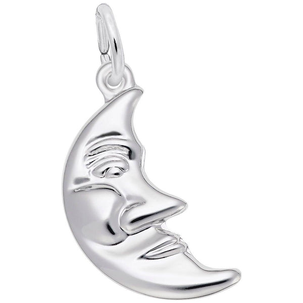 Half Moon with Face Charm - Walter Bauman Jewelers