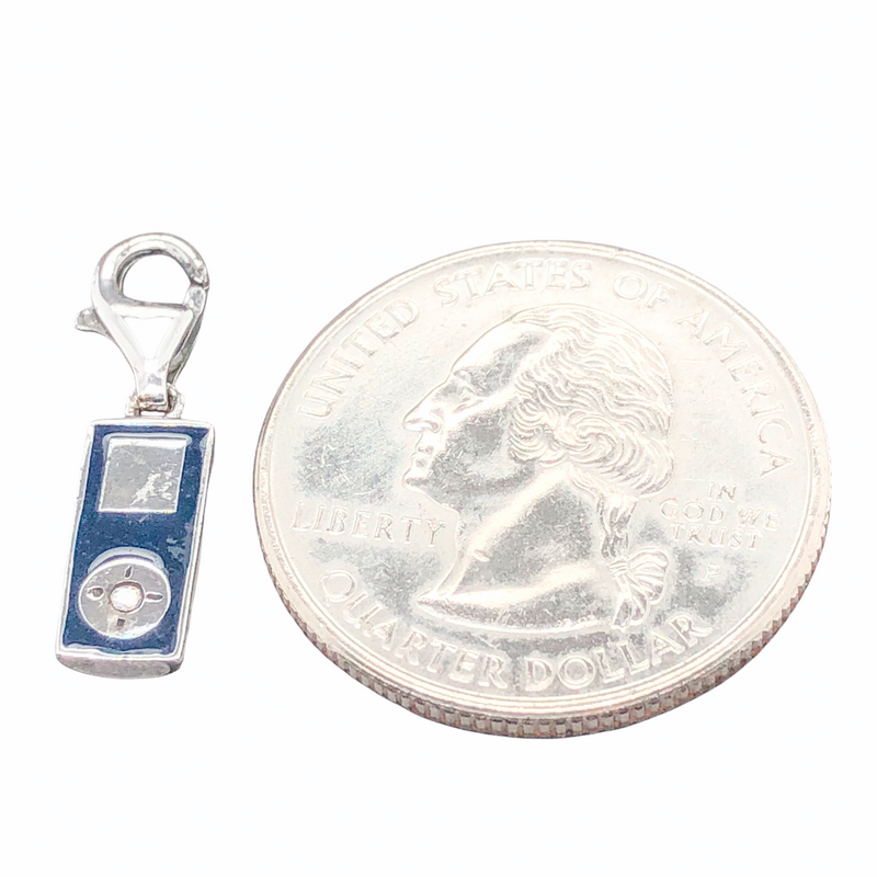 SS Enamel & Diamond Ipod Mini Charm - Walter Bauman Jewelers