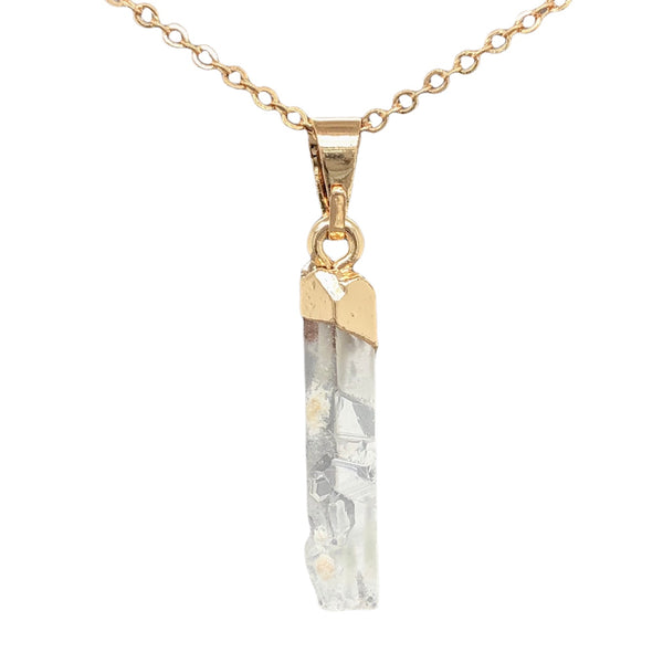 YGP Raw Quartz Crystal Pendant c - Walter Bauman Jewelers