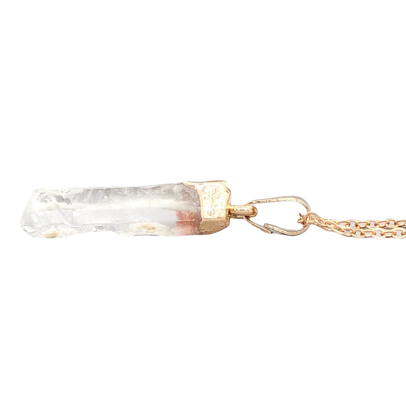 YGP Raw Quartz Crystal Pendant c - Walter Bauman Jewelers