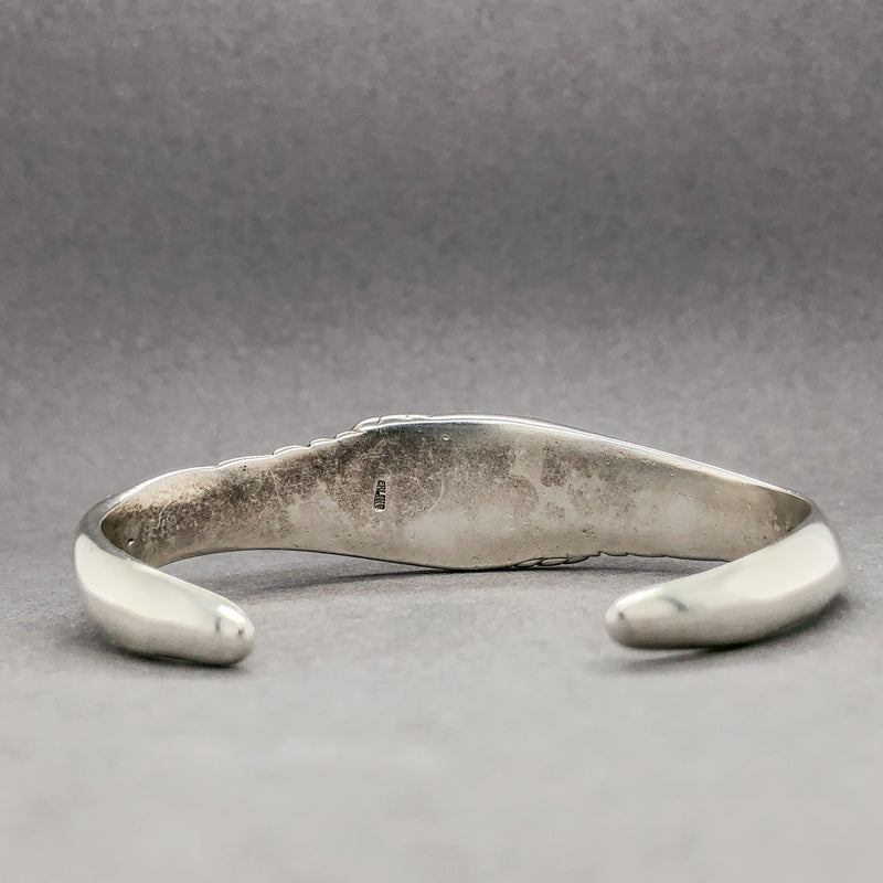 Estate SS Bone Winged Cuff Bracelet - Walter Bauman Jewelers