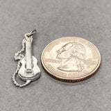 Estate SS Guitar Charm - Walter Bauman Jewelers