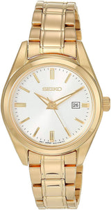 Ladies Seiko Date calendar LumiBrite hands Sapphire crystal SUR632 - Walter Bauman Jewelers