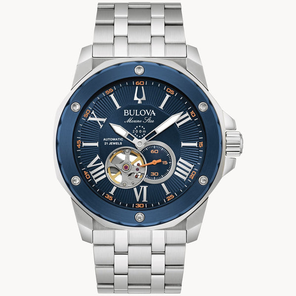 Men's Bulova Watch Marine Star 98A302 - Walter Bauman Jewelers