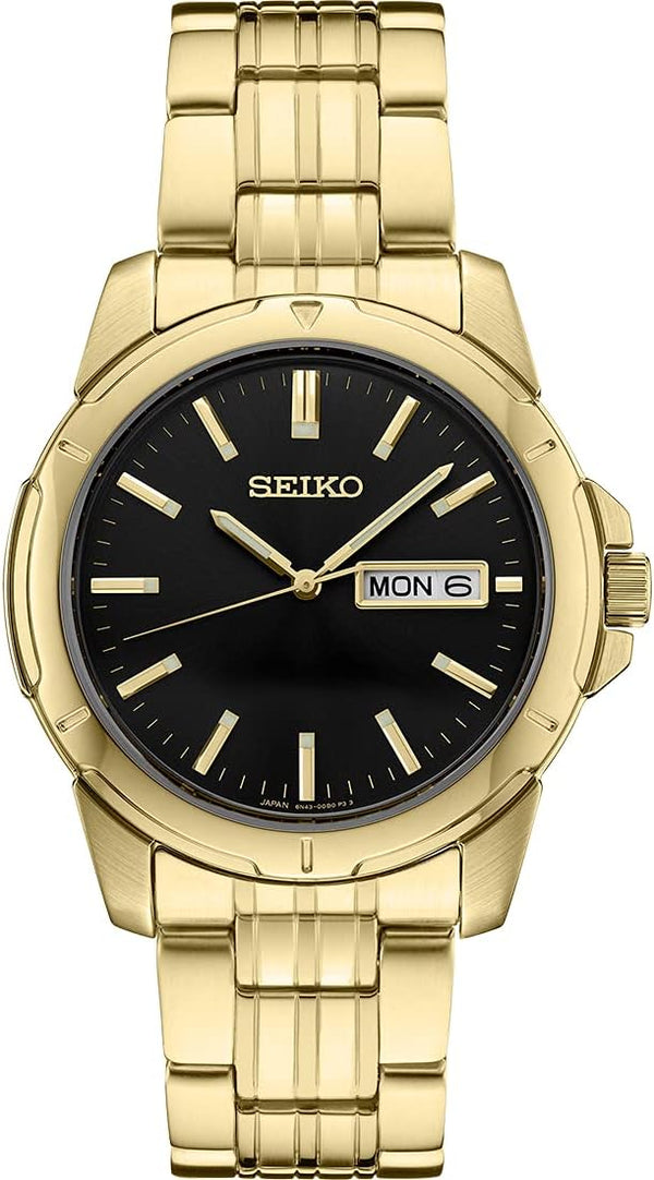 Men's Gold Tone Seiko Watch SUR358 - Walter Bauman Jewelers