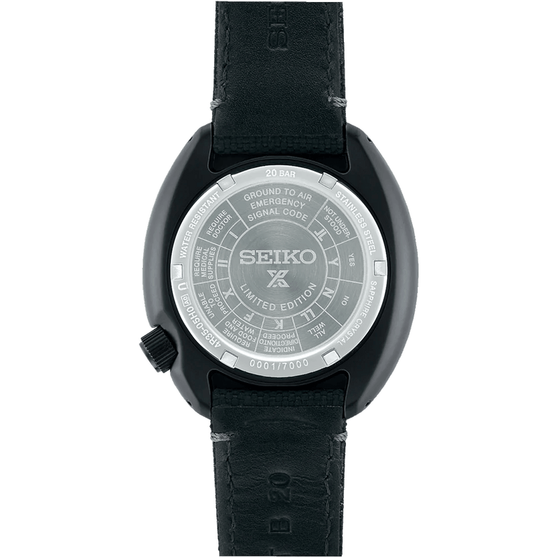 Men's Seiko Prospex Tortoise "Night Vision" Limited Edition Black Series Diver Watch SRPH99 - Walter Bauman Jewelers