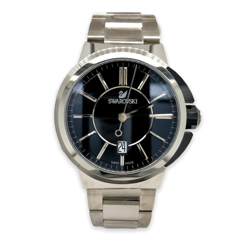 Men’s Swarovski Piazza Grande Black STST Quartz Watch #1094353 - Walter Bauman Jewelers