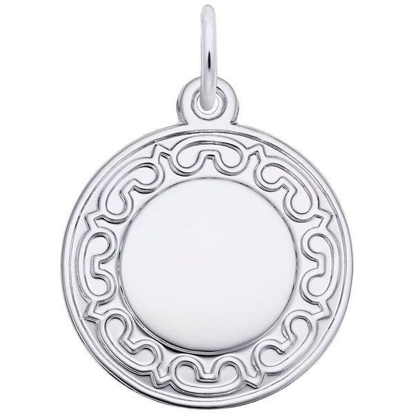 Ornate Round Disc Charm - Walter Bauman Jewelers