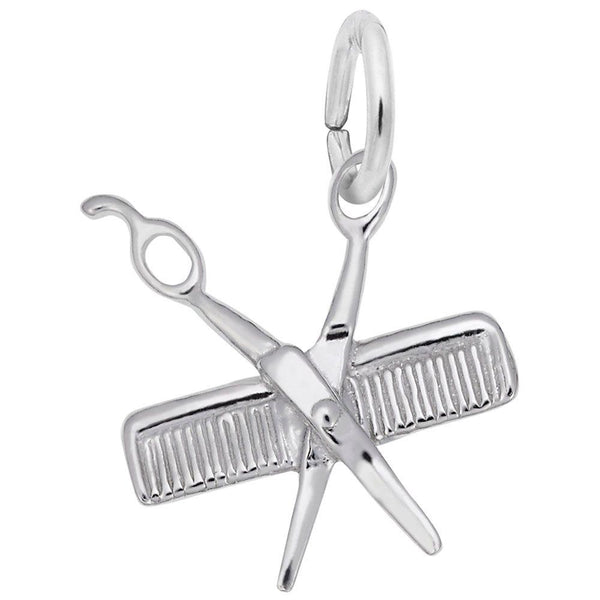 Petite Comb & Scissors Charm - Walter Bauman Jewelers