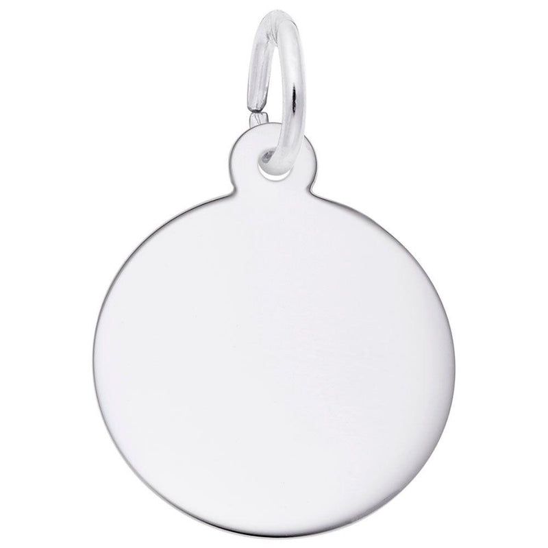 Small Rund Charm Sterling Silver Petite Round Disc Charm – Walter Bauman Jewelers