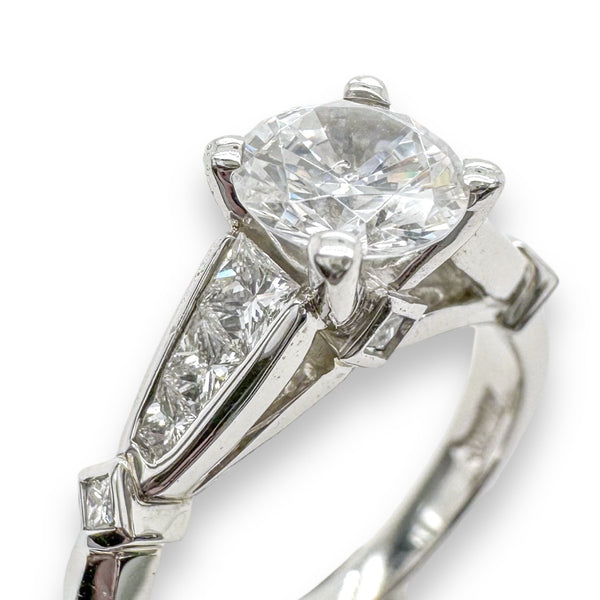 Platinum 0.58ctw G/VS2 Diamond Mounting - Walter Bauman Jewelers