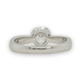 Platinum CZ Solitaire Engagement Ring Mounting - Walter Bauman Jewelers