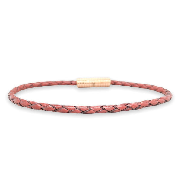 RGP Deakin & Francis Brown Braided Leather Bracelet - Walter Bauman Jewelers